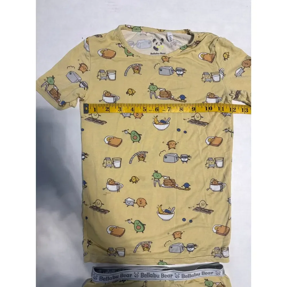 Bellabu Bear Kids 7 Brunches Bamboo Pajama Set Breathable Sustainable  Soft Cozy